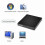 Unità CD/DVD esterna, USB 2.0 sottile e portatile, masterizzatore CD-RW/DVD-RW per laptop, PC e computer desktop, nera. 4
