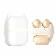 IJsroller voor gezicht en ogen - 2-in-1 ijsroller voor gezicht, koude massager met opbergdoos, roller tegen wallen, donkere kringen en voor het vers