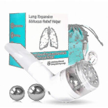 Lung Exerciser Device for Mucus Removal - Natural Respiratory Training with Pressure Adjustment Settings