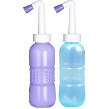 Tragbares Bidet, 2-teiliges Set, mobile Bidet-Duschflasche, Reise-Handbidet, 450 ml
