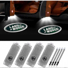 4PCS Car Door LED Logo Projector for Land Rover 3D Wireless Easy Installation Welcome Light with Multiple Color Options