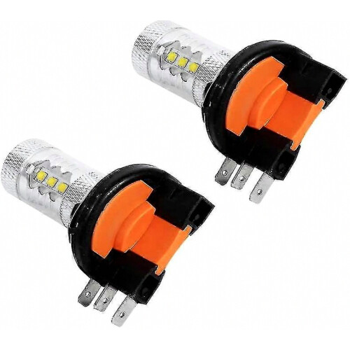 2pcs 80w H15 Led Bulb White Car Headlight Replacement Bright Auto Lighting 2