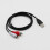 2x 1,5m USB A samec - 2x Phono samec AV kábel, PC TV Aux audio video adaptér SZTCLV 4