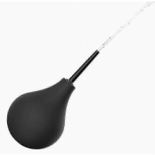 Black Enema Bulb Kit 220ml Clean Anal Douche with Nozzle for Personal Hygiene