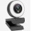 Webcam 4K HD con luce ad anello regolabile, USB 2.0 Plug and Play, microfono integrato, design portatile, compatibile con giochi per PC e streaming, 2