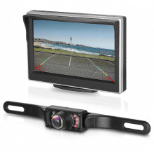 Digitale draadloze achteruitrijcamera met 5-inch monitor voor camper/auto/vrachtwagen - IP68 waterdicht systeem voor achter- en zijzicht