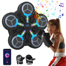 Machine d'entraînement de boxe musicale intelligente, entraîneur de fitness à six cibles, cible murale électronique
