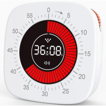 60-minuten afteltimer voor kinderen - Stille digitale klok met kleurendisplay voor in de klas/voor kinderen met ADHD
