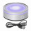 LED Light Base with Touch Control, Round Colorful Stand for 3D Crystal Glass Art Display (Silver Coating) 1