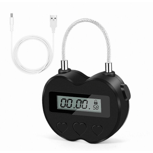 Smart LCD Time Lock - USB Rechargeable Waterproof Padlock 2