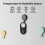 HS09 Bluetooth Smart Digital Thermometer Hygrometer, Wireless Temperature Humidity Sensor and Digital Device.B2 2