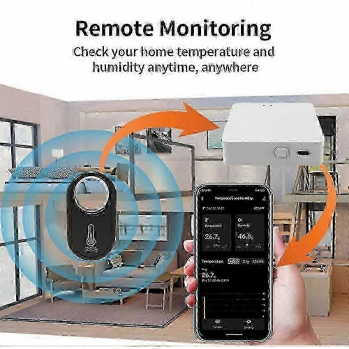 HS09 Bluetooth Smart Digital Thermometer Hygrometer, Wireless Temperature Humidity Sensor and Digital Device.B2 2