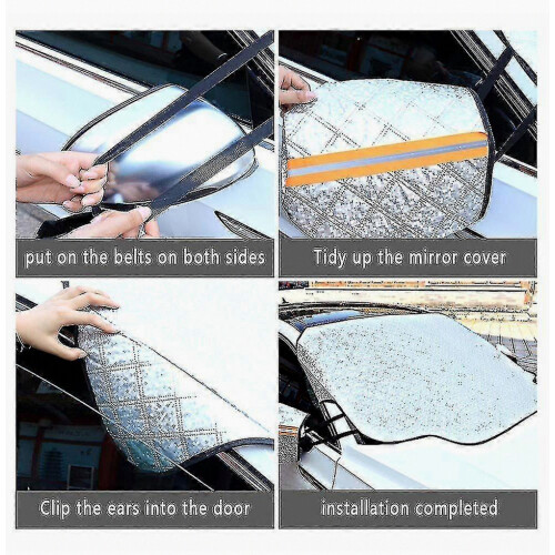 Winter Car Windshield Snow Cover Multi Purpose Auto Sun Shade Front Windscreen 2