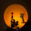 Sunset Lamp Projector 360 Rotation Projection Sunrise Night Light Robots Romantic Visual Light USB connector Floor Light 5