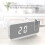 HD LED Projection Alarm Clock with 180 Rotating Ceiling/Wall Projector, Digital Display, Snooze & Temperature 4