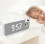 HD LED Projection Alarm Clock with 180 Rotating Ceiling/Wall Projector, Digital Display, Snooze & Temperature 5