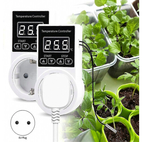 1pcs Thermostat Socket With Sensor, Digital Temperature Controller Socket, Waterproof Temperature S 1
