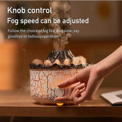 Lava Volcano Air Humidifiers Essential Oil Diffuser With Ambient Light Essential Oil Diffuser Aroma Diffuser For Bedroom Office 2