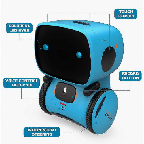 Kids Robot Toy, Interactive Smart Talking Robot With Voice Controlled Touch Sensor Speech Recognition, Birthday Gifts 2