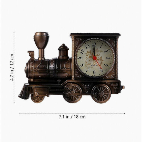 Train Alarm Clock Luxury Retro Style Alarm Clock Novelty Unique Table Desk Clock 2