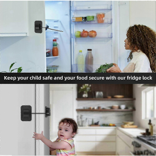 2025 Latest Model Fridge Lock, Upgraded Refrigerator Lock Combination, Freezer Lock For Upright 1