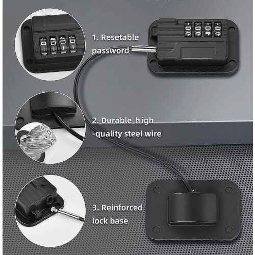 2025 Latest Model Fridge Lock, Upgraded Refrigerator Lock Combination, Freezer Lock For Upright 2