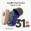Rechargeable Hearing Aid, Portable Charging Case With Led Remaining Battery Display 150 Hours Backup Power 5