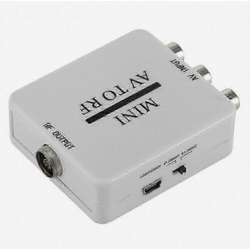 Convertitore da RCA a RF coassiale per video composito e TV con modulatore compatibile con HDMI 2