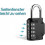 Combination Lock, Combination Lock 2 Pcs 4 Digit Padlock Gym Padlock Resettable Weatherproof 5