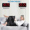 Digital Wall Clock 9inch Led Digital Clock Display With 12/24h Big Digits,small Silent Wall Clock (red) 3