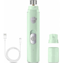 Hondennagelslijper, 2-snelheden USB elektrische nageltrimmer voor honden, professionele stille draadloze nagelknipper voor de verzorging van uw huis