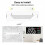 Decibel meter wall-mounted sound level meter 30-130 decibel range 11 inches light-emitting diode display noise time temperature 5