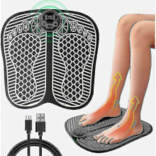 Elektronische voetmassageapparaten voor pijnverlichting en verbetering van de bloedsomloop, EMS voetmassager, elektrische massagemat, spierstimulati