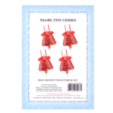 Pinflair Sequin & Pin Red & Gold Tiny Chimes - Makes 4