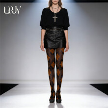(3) Women Vintage Argyle Tights,120D Opaque Diamond Pattern Pantyhose, Slim Spring Autumn Hosiery