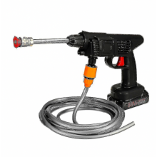 60 Bar 1500w Cordless High Pressure Car Washer Rechargeable Electric Water Foam Machine Compatible Battery Sl126_Surprise Gift