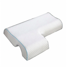 Coussin pour couples, coussin câlin arqué avec mousse à mémoire de forme à rebond lent, repose-bras
