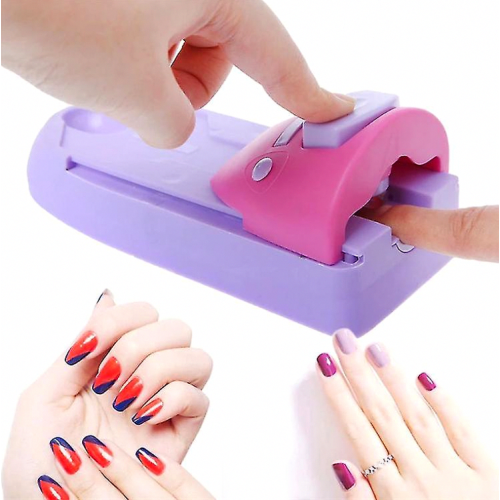 Nail Art Diy Printer Set Pattern Printing Manicure Machine Nail Drawing Polish Kit With 6 Pattern Plates_Surprise Gift