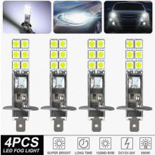 4 τεμάχια H1 6000k Super White 80w Συμβατές λάμπε