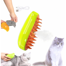 Newway Steamy Cat Brush, 3 In1 Cat Steamy Brush,best Self Cleaning Steam Cat Brush Compatible Massage, Multifunctional Cat Steamer Brush, Compatible