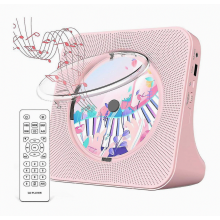 Portable Bluetooth 5.0 Cd Player, Hifi Sound Speaker, Rechargeable Cd Music Player With Remote Cont_Surprise Gift