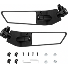 Funce Motorcycle Wind Wing Rearview Mirror Adjustable, Compatible with 2018-2022 Kawasaki Ninja 400, Ninja 650, 2012-2022 ZX14R, ZX6R, ZX10R, ZX-636,