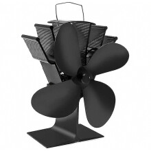 Ventilateur de poêle écologique à énergie thermique, 4 pales, compatible avec les poêles à bois - C