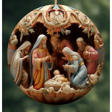 adornos navideños de belén, adorno navideño de acrílico, adorno colga