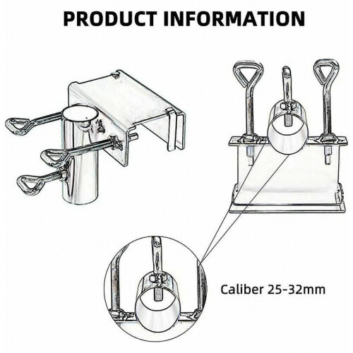 Balcony Railing Umbrella Holder, Space-Saving Clip Compatible Garden Umbrellas_Surprise Gift 1