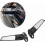 Espejo retrovisor de aluminio para motocicleta, alerón compatible con 3