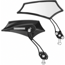 Universal Motorcycle Rearview Mirrors - 1 Pair Motorcycle Side Mirrors, Motorbike Modified Accessories (Black)_Surprise Gift