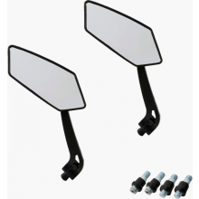Custom Universal Motorcycle Rearview Side Mirrors, Compatible with Sports Bike, Choppers, Cruiser_Surprise Gift