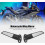 Espejo retrovisor de aluminio para motocicleta, alerón compatible con 4