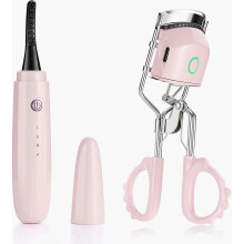 2 Pack Electric Heated Eyelash Curlers,Rapid Heated Lash Curler, Quick Natural Curling Compatible Long Lasting with Sensing Heating Silicone Pad USB